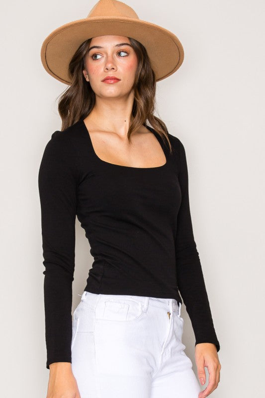Square Neck Basic Top