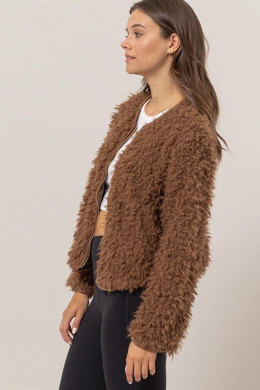 Mocha Shag Jacket