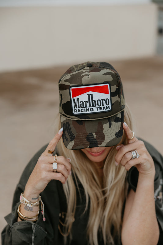 Marlboro Racing Team - Vintage Inspired Racing Hat Camo