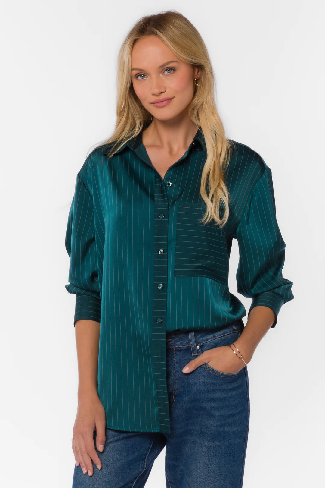 Sutton Green Stripe Shirt