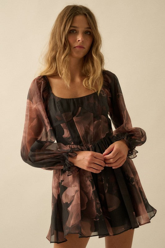 Full Bloom Corset Romper