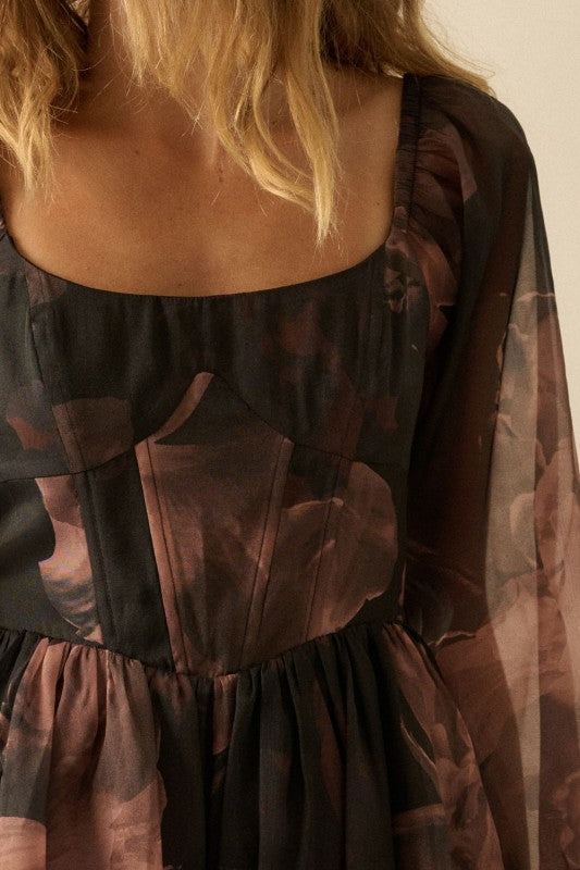 Full Bloom Corset Romper