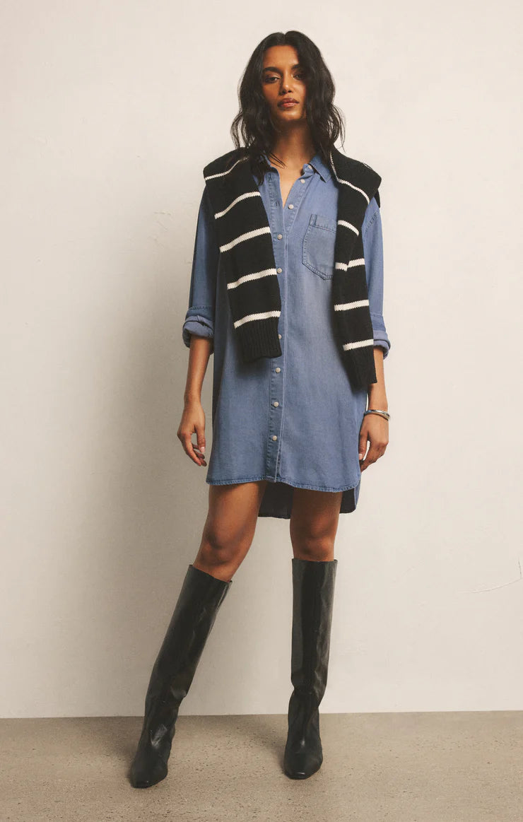 Dover Chambray Mini Dress