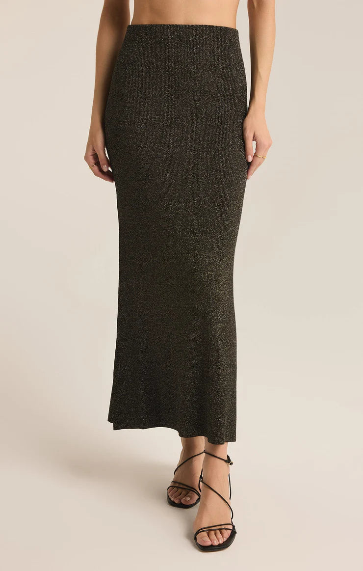 Goldie Metalic Maxi Skirt