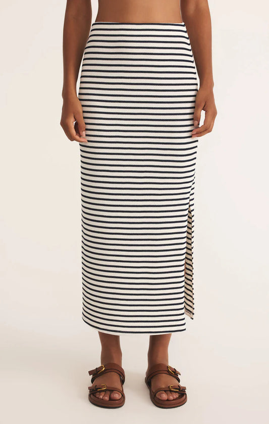 Ainsile Stripe Midi Skirt