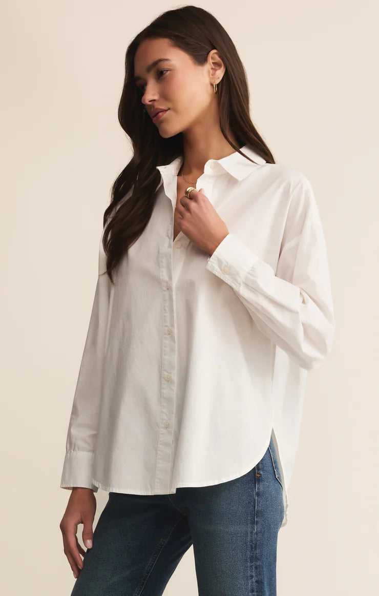 Elevated Poplin Top