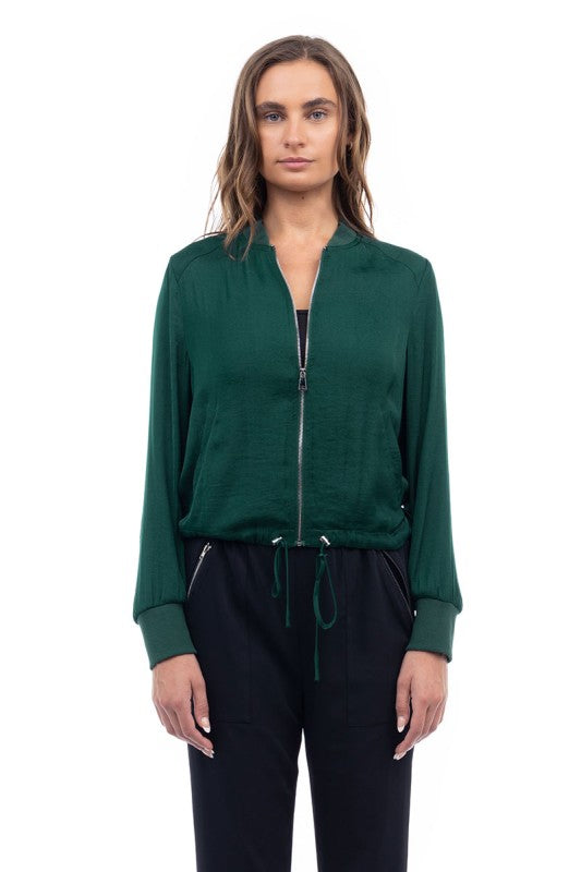 Good Luck Satin Bomber