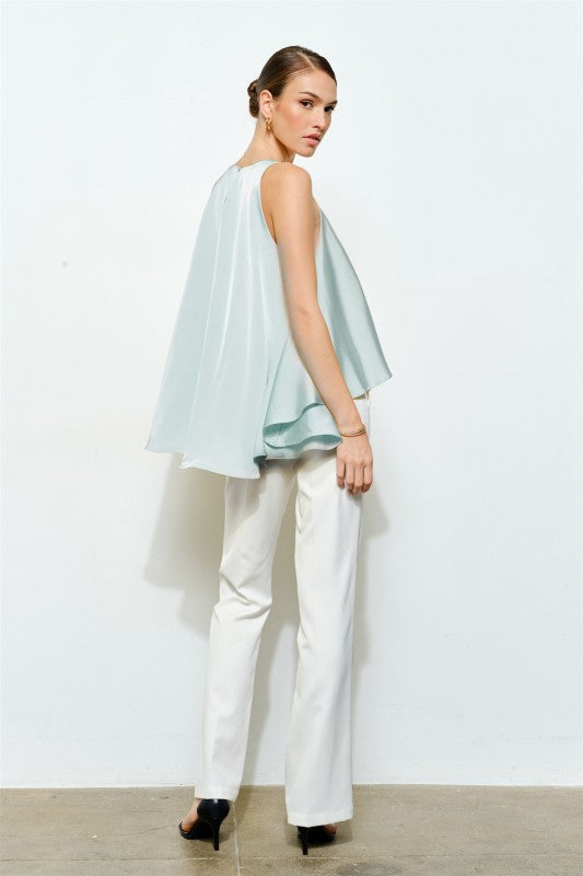 Seaside Satin Blouse
