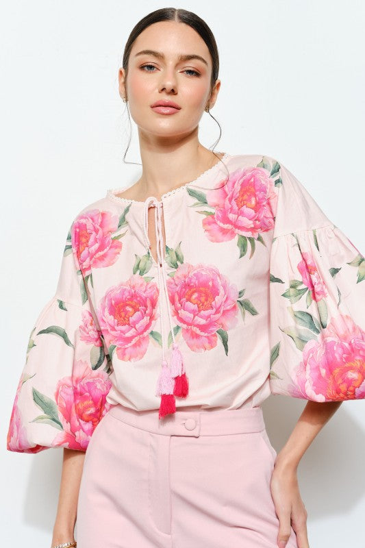Wildflower Poplin Blouse