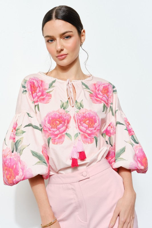 Wildflower Poplin Blouse