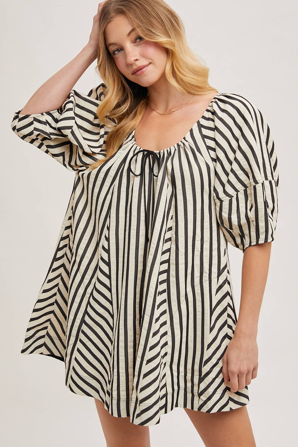 Juno Striped Romper