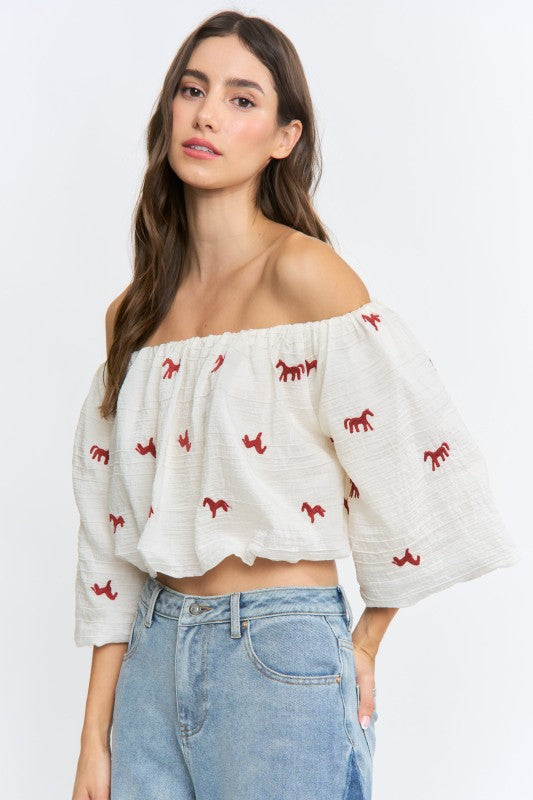 Faroe Off Shoulder Blouse