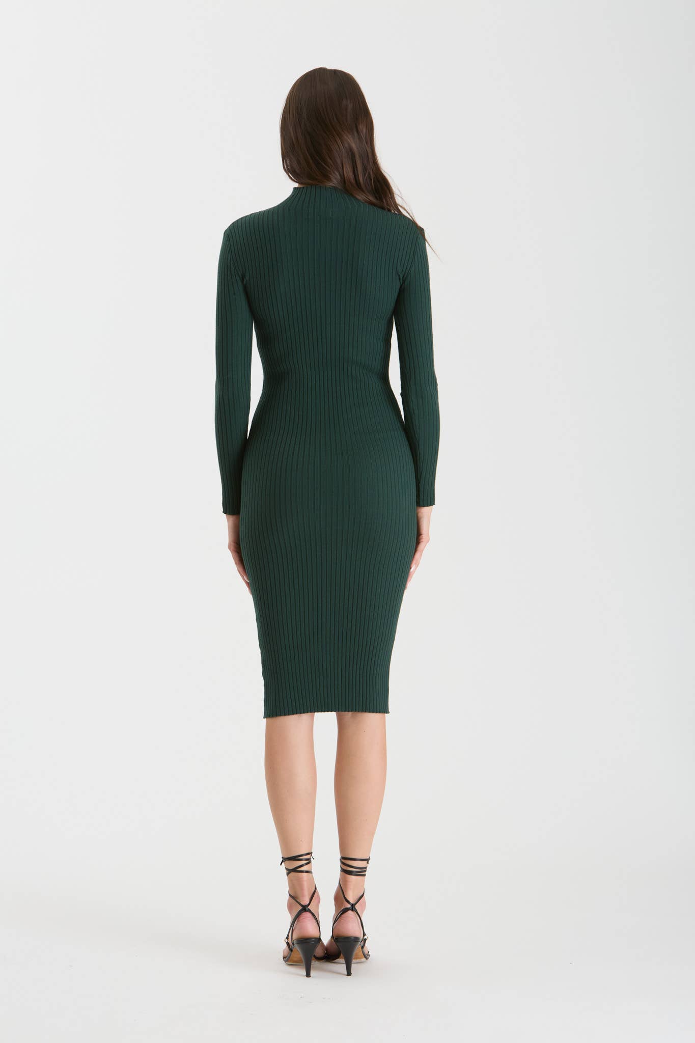 Clarabelle Mock Neck Midi Dress