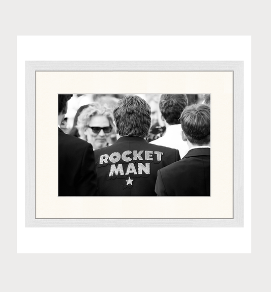 Elton image. Wall art print with frame.