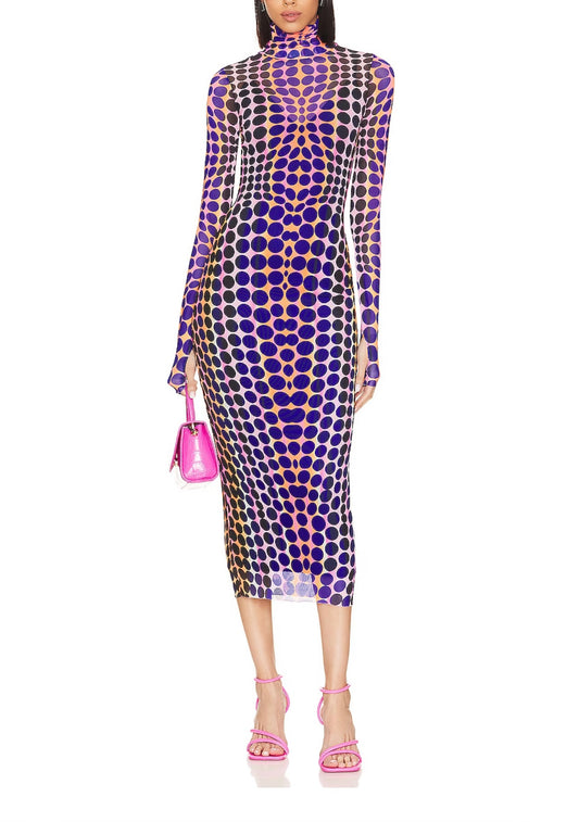 Shailene Dress-Purple Dot